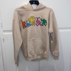 Keith haring tan sweater